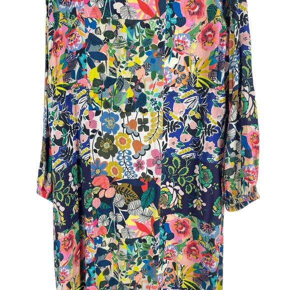 Johnny Was Puff Sleeve Maxi Dress Swim Cover Up Layla Print Size XS - Picture 10 of 13